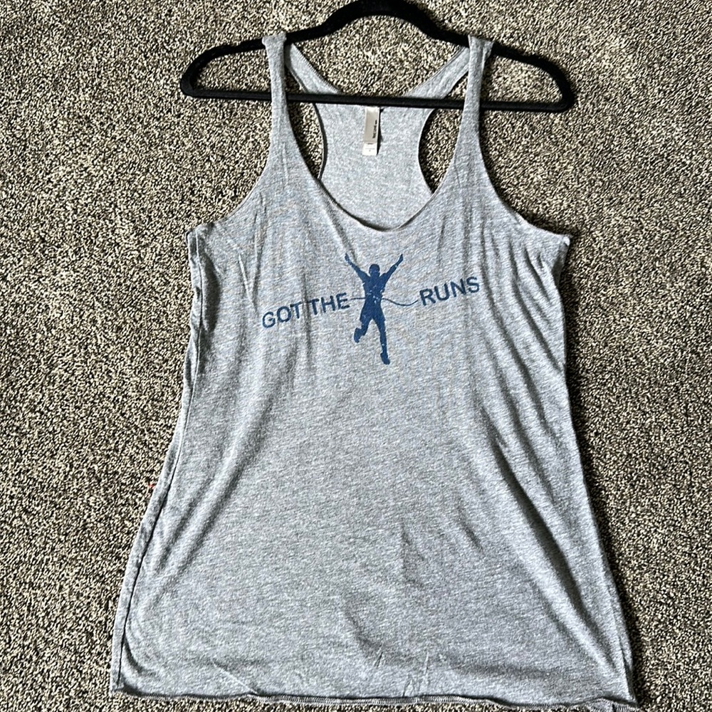 NWOT IAm Running Tank “Got the Runs” Size S